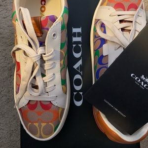 Authentic Rainbow Coach sneakers